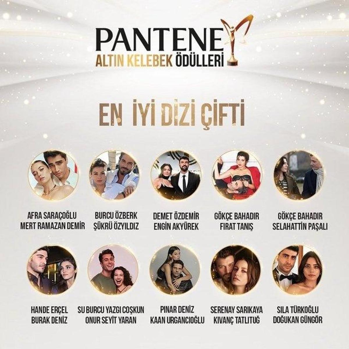 Pantene Altın Kelebek Ödülleri nde en iyi dizi çifti kim oldu