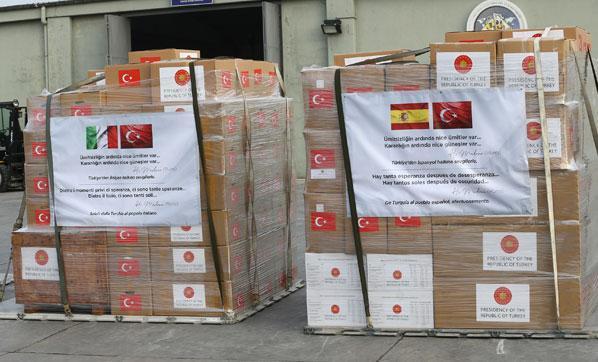 Türkiye, İtalya ve İspanyaya tıbbi yardım gönderdi