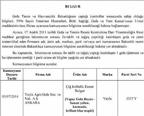 Bakanlık kara listeyi açıkladı