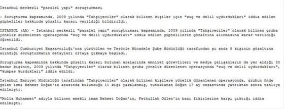Anadolu Ajansı açıkladı İşte operasyonun nedeni