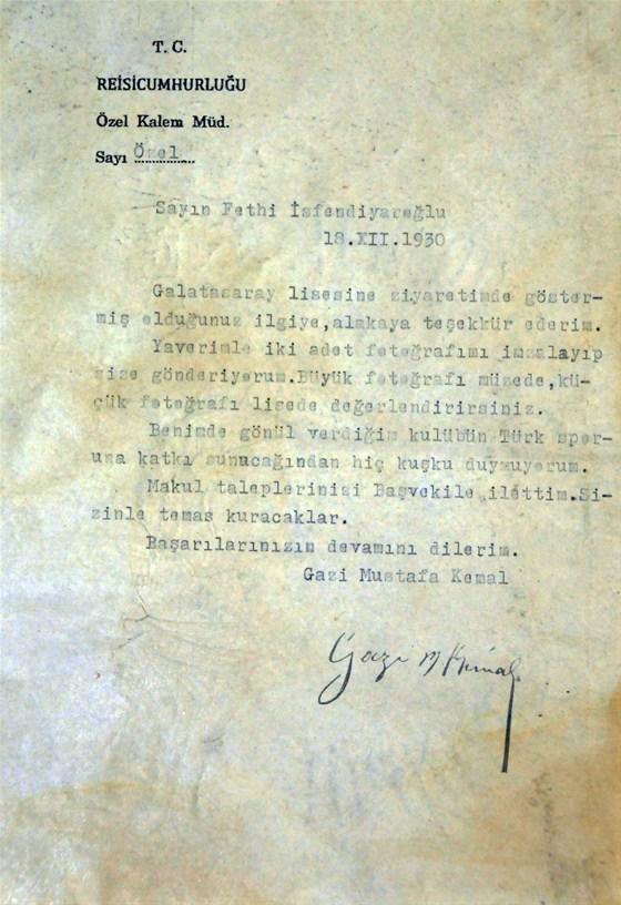 Atatürk G.Saraylıydı