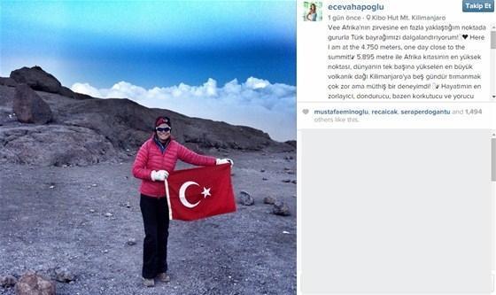 Ece Vahapoğlu Kilimanja-roda  fenalaştı