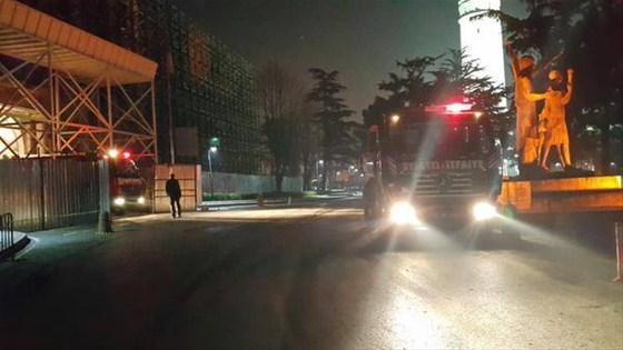İstanbul Üniversitesinde yangın çıktı