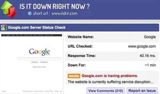 Google ve Gmail çöktü