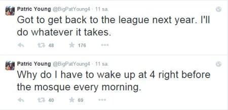 Patric Young erken kalkmaktan şikayetçi