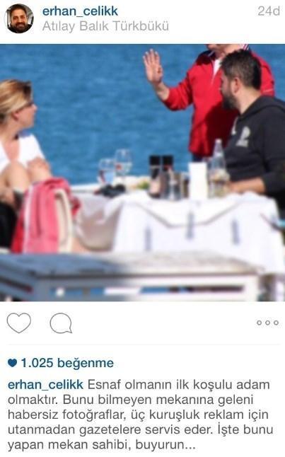Erhan Çelik ve Gülben Ergen o fotoğrafa çok kızdı
