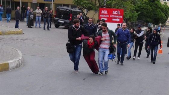 Okmeydanında polis müdahalesi