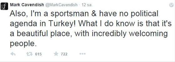 Mark Cavendishten açıklama geldi