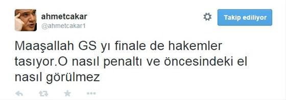 Ahmet Çakardan olay tweet