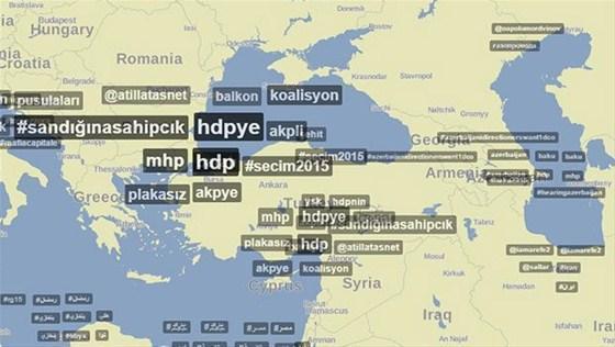 Twitterda #Secim2015 hashtagi Dünya Gündemi oldu