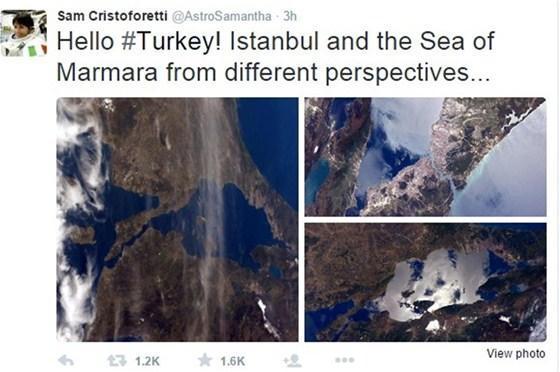 Uzaydan Türkiyeye mesaj geldi