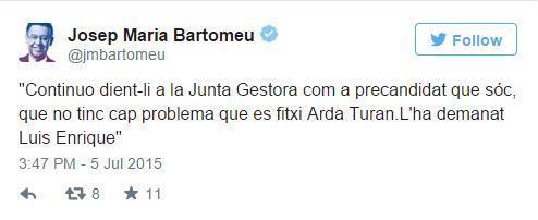 Barcelona Başkanı açıkladıLuis Enrique ve Arda...
