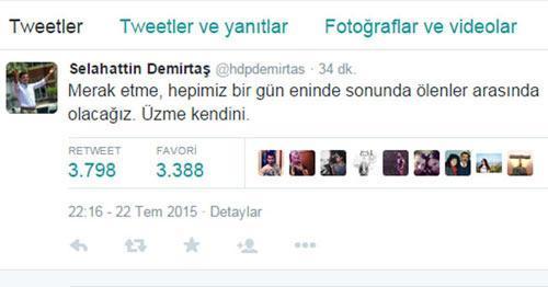 Demirtaştan Arınça jet yanıt
