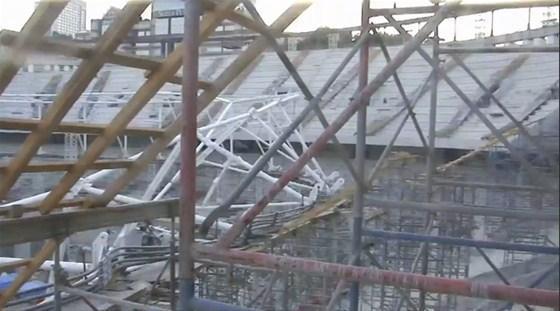 Vodafone Arena inşaatında şok kaza