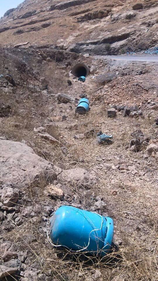 Silvan’da baraj inşaatı yoluna konan piknik tüplü bomba imha edildi