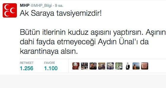 MHPden ağır tweet