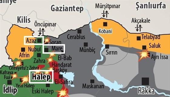 IŞİD, Türkiye sınırına dayandı
