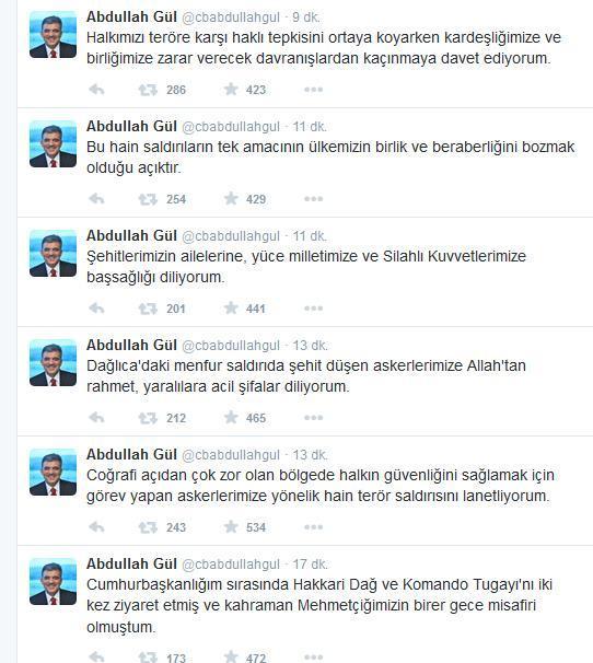 Abdullah Gülden Dağlıca açıklaması