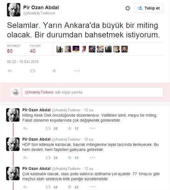 Ankaradaki patlamayı Twitterdan duyurmuş