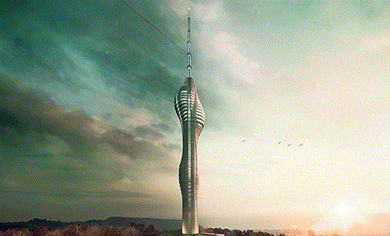 365 metrelik televizyon kulesi inşaatı başladı