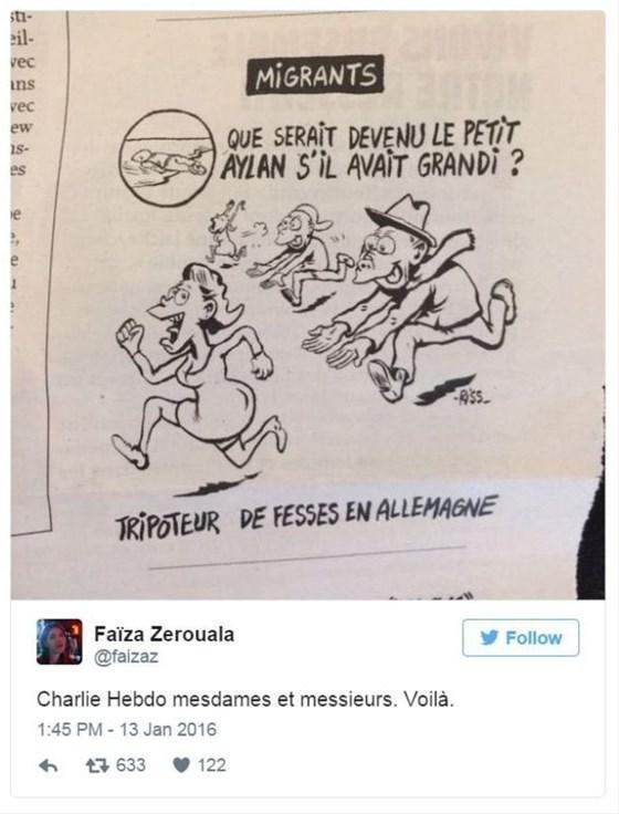 Charlie Hebdodan tepki çeken Aylan Kurdi karikatürü