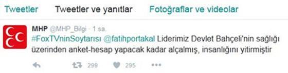 MHP’den şoke eden Tweet Fox Tvnin soytarısı...