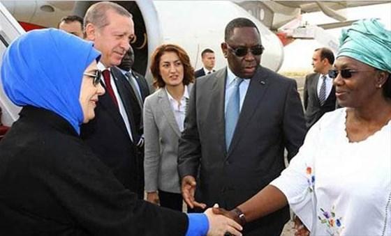 Erdoğan için özel karşılama töreni