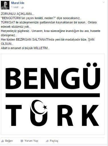 Bengütürk TV de TÜRKSAT tarafından karartıldı