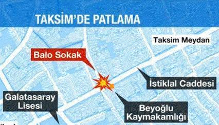 İstiklal Caddesinde patlama: 5 ölü