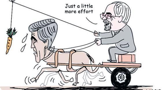 Zarif’ten Kerry için karikatür savunması