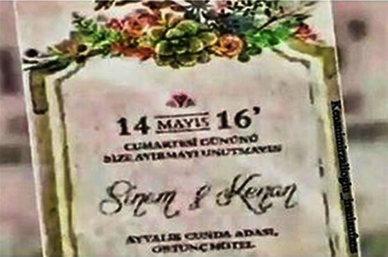 Kenan İmirzalıoğlu ve Sinem Kobalın düğün davetiyesi ortaya çıktı
