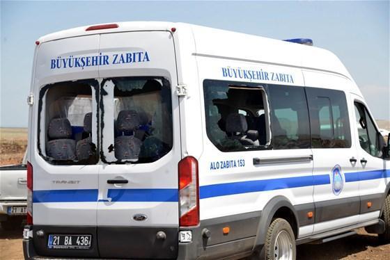 Diyarbakırda tesis çalışmalarına taşlı sopalı saldırı
