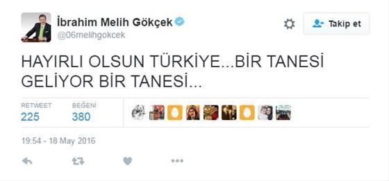 Melih Gökçekten yeni Başbakan tüyosu