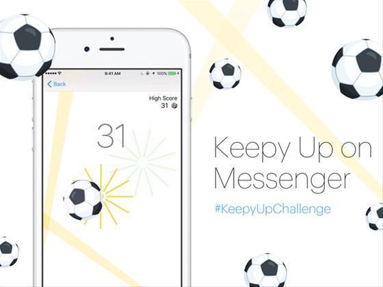 Facebook Messenger’dan futbol oyunu: KeepyUp
