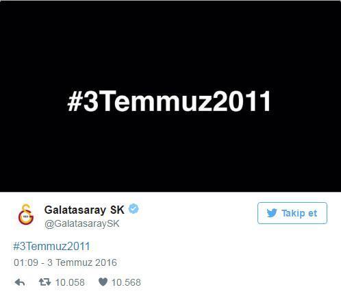 Galatasaraydan Fenerbahçeye olay tweet