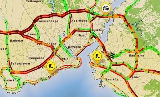 İBB trafik durumunu canlı gösteren uygulama