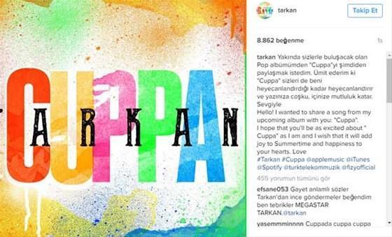 Tarkan yeni albümü Cuppa ile geri dönüyor