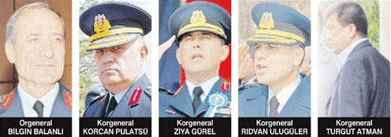 Akın Öztürkün önünü açmak için tutuklanan 5 general