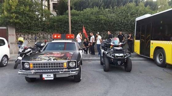 ‘HÖH’ otomobili Erdoğanın evinin önüne getirildi