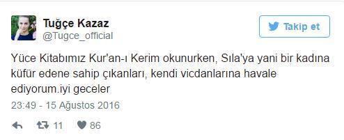 Tuğçe Kazaz: Sılaya küfredenler...