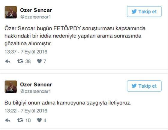 Metropollün sahibi Özer Sencar gözaltına alındı