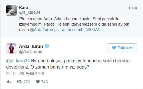 Arda Turan, Galatasaray taraftarına yanıt verdi