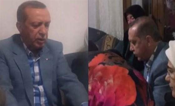 Erdoğan şehidin evinde Kuran okudu
