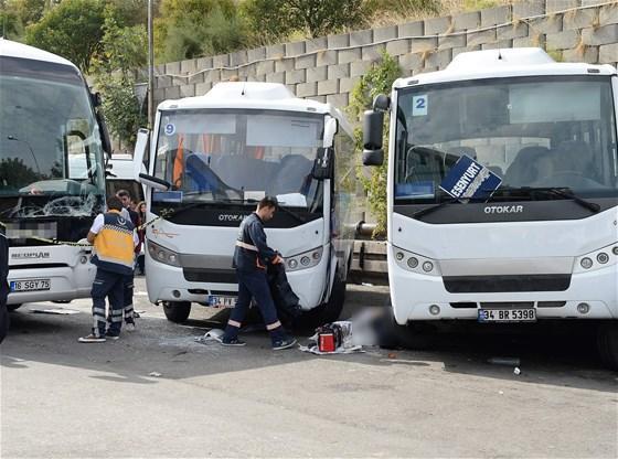 Büyük İstanbul Otogarında feci kaza