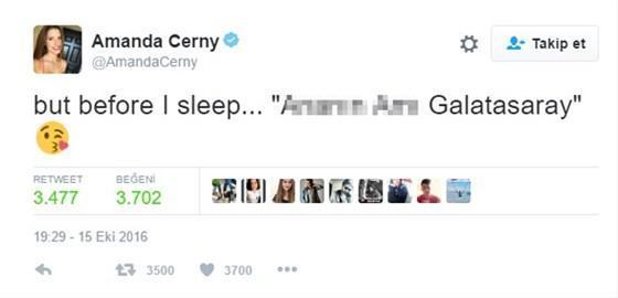 Amanda Cerny, Fenerbahçe formasıyla poz verdi