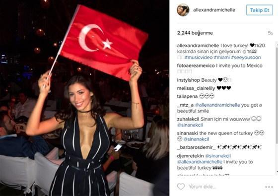 Alexandra Rodriguez, Sinan Akçıl için geliyor