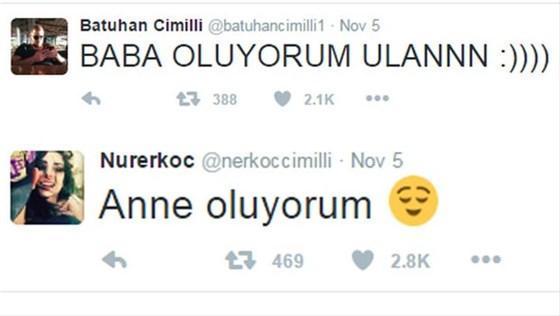 Nur Erkoç anne oluyor