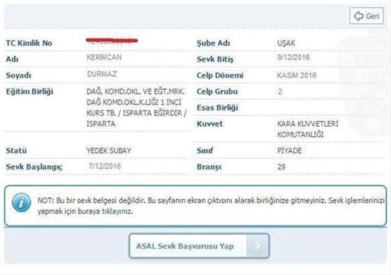 Kerimcan Durmaz askere mi gidiyor