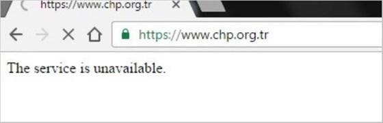 CHPnin internet sitesine siber saldırı