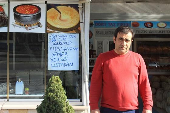 500 dolar bozdurana bedava yemek